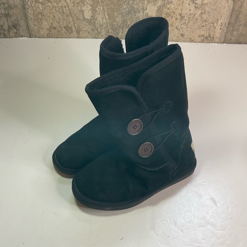 Lamo‎ Black Suede Mid-Calf Boots Size 6 - Picture 3 of 7